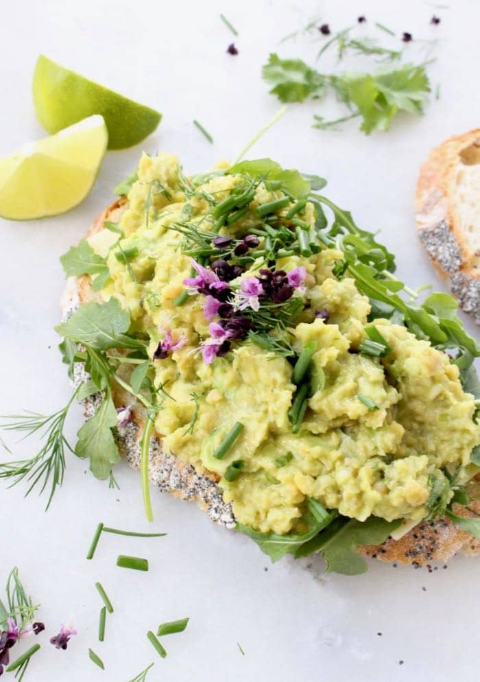 Vegan Chickpea Salad with Avocado and Lime