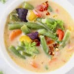 Green String Bean Soup with Dill, Garlic and Carrots