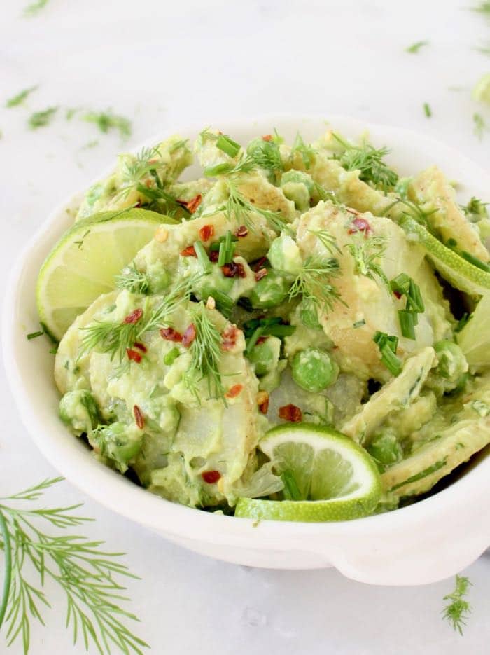 Healthy Avocado Potato Salad – Vegan