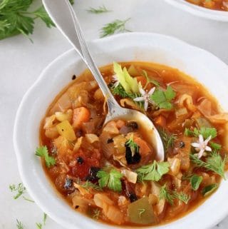Sweet and Sour Cabbage Soup