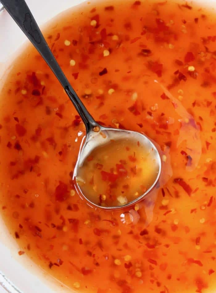 Homemade Vegan Sweet and Spicy Chili Sauce with Tapioca