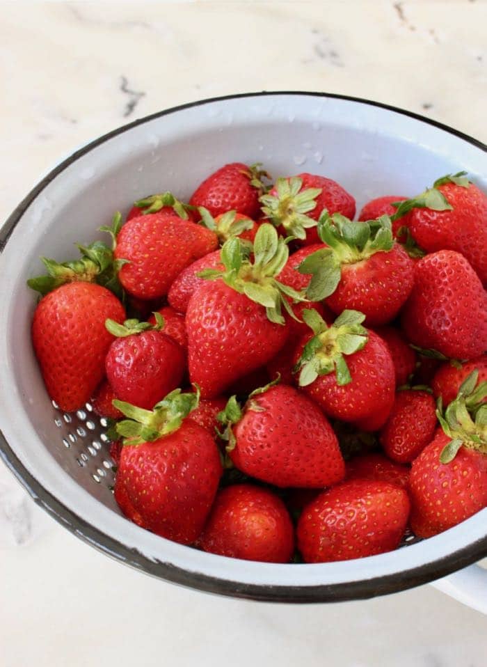 Bowl of Fresh Strawberries