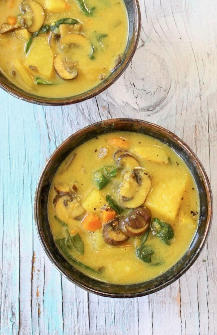 Potato Mushroom Soup Recipe (Vegan)