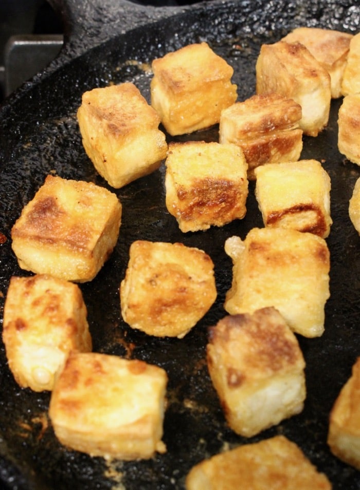 Crispy Pan Fried Tofu