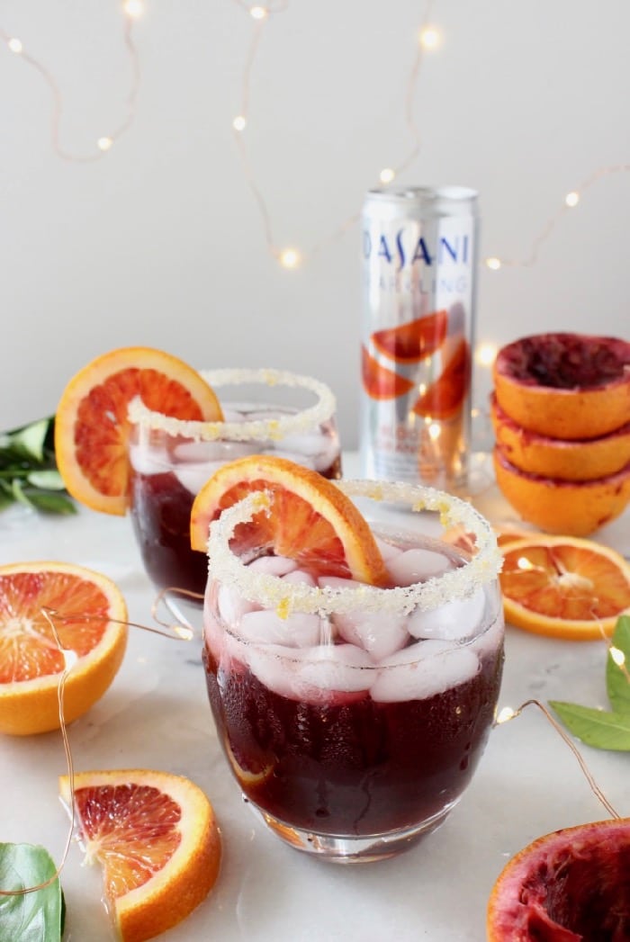Red Blood Orange Sangria, the perfectly festive wintertime drink