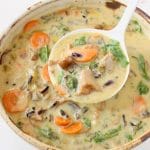 Vegan Wild Rice & Mushroom Soup