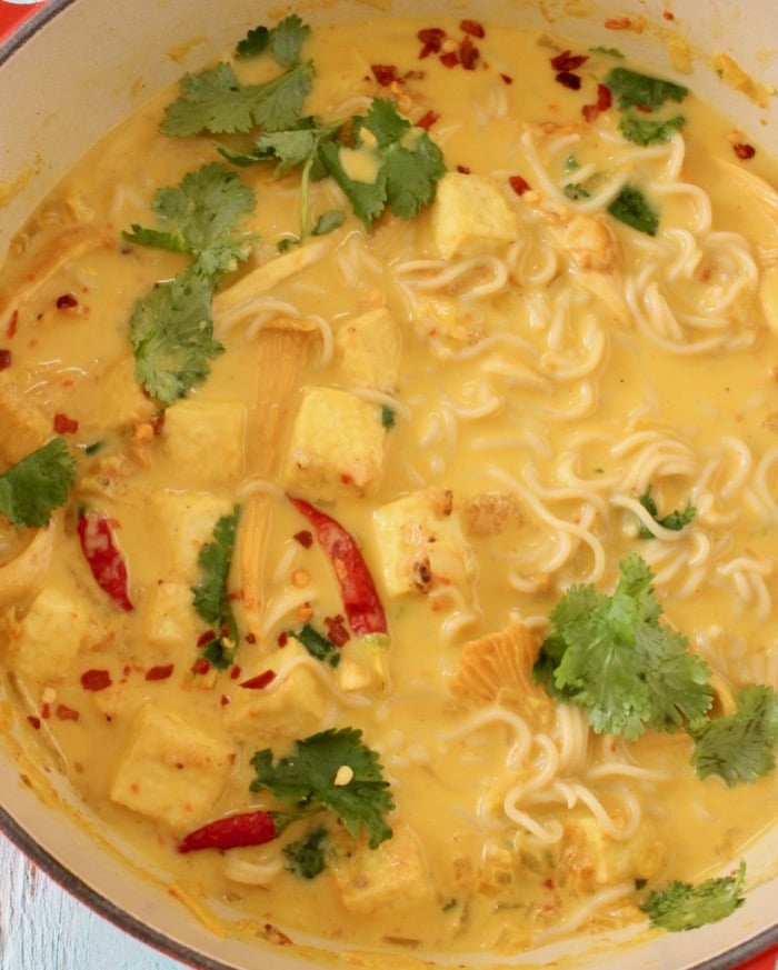 Easy Vegan Ramen Noodles Recipe with Miso Coconut Broth