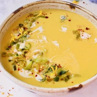 Potato Leek Soup Vegan Recipe