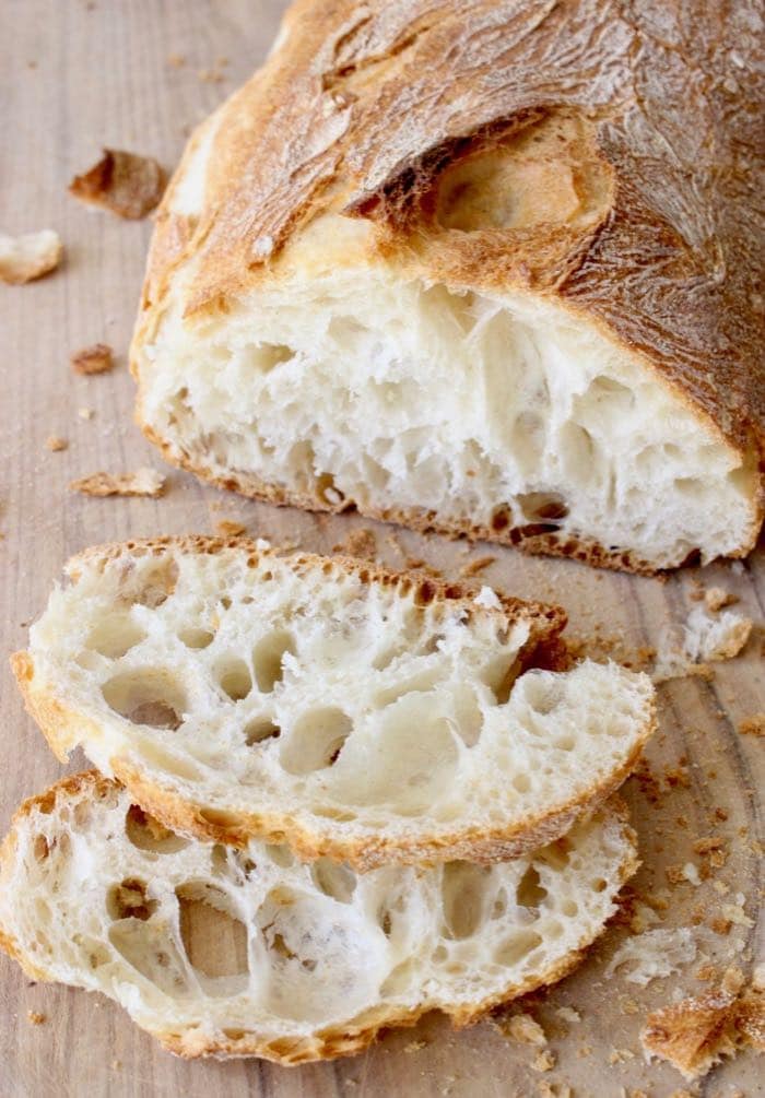 Easy Ciabatta Bread Recipe or " Italian Slipper Bread "