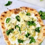 Vegan Spinach White Pizza