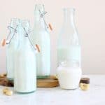 Cashew milk bottles