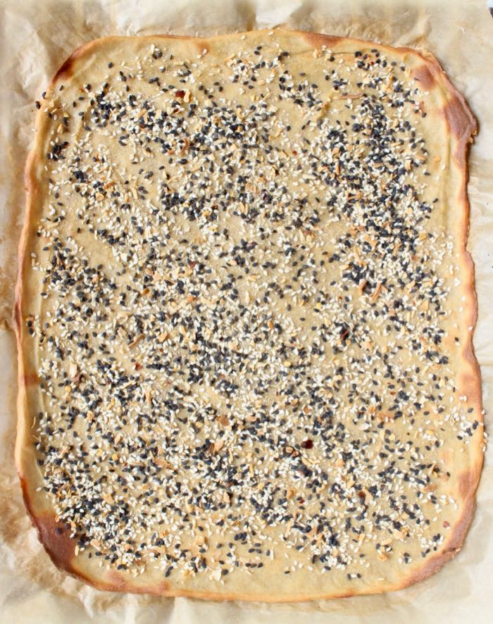 Quinoa flatbread / pizza crust.