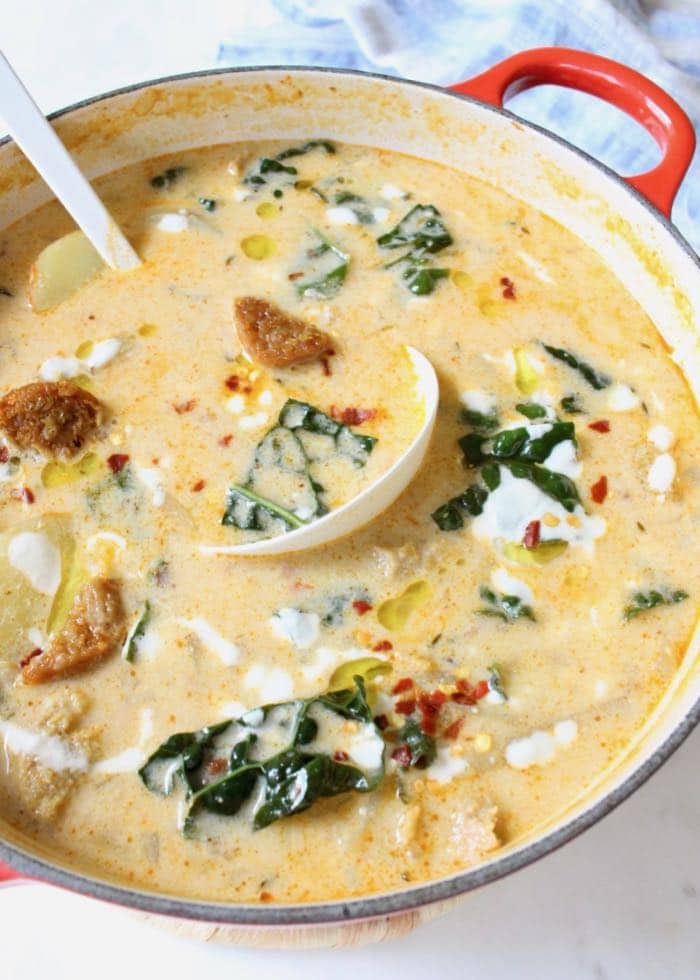 Better than Olive Garden Zuppa Toscana Recipe to Feed a Crowd.