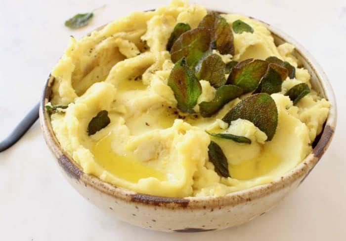 Vegan Olive Oil Mashed Potatoes ~ Creamy & Buttery
