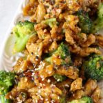 Vegan Chicken with Broccoli