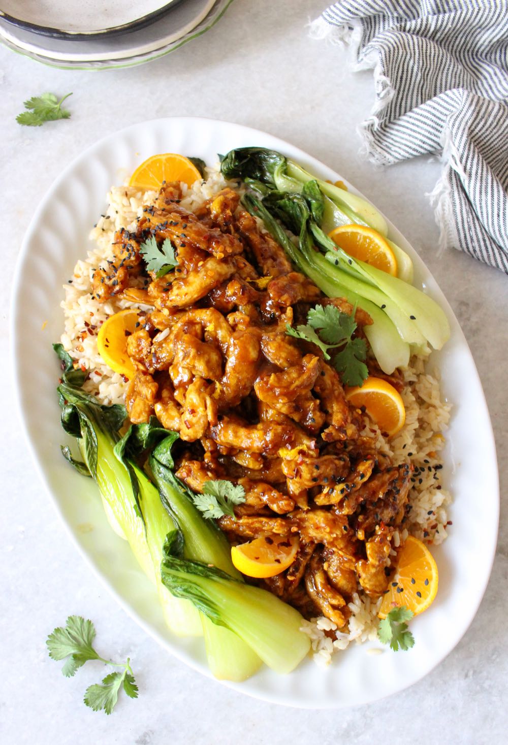 how to make vegan orange chicken with soy curls