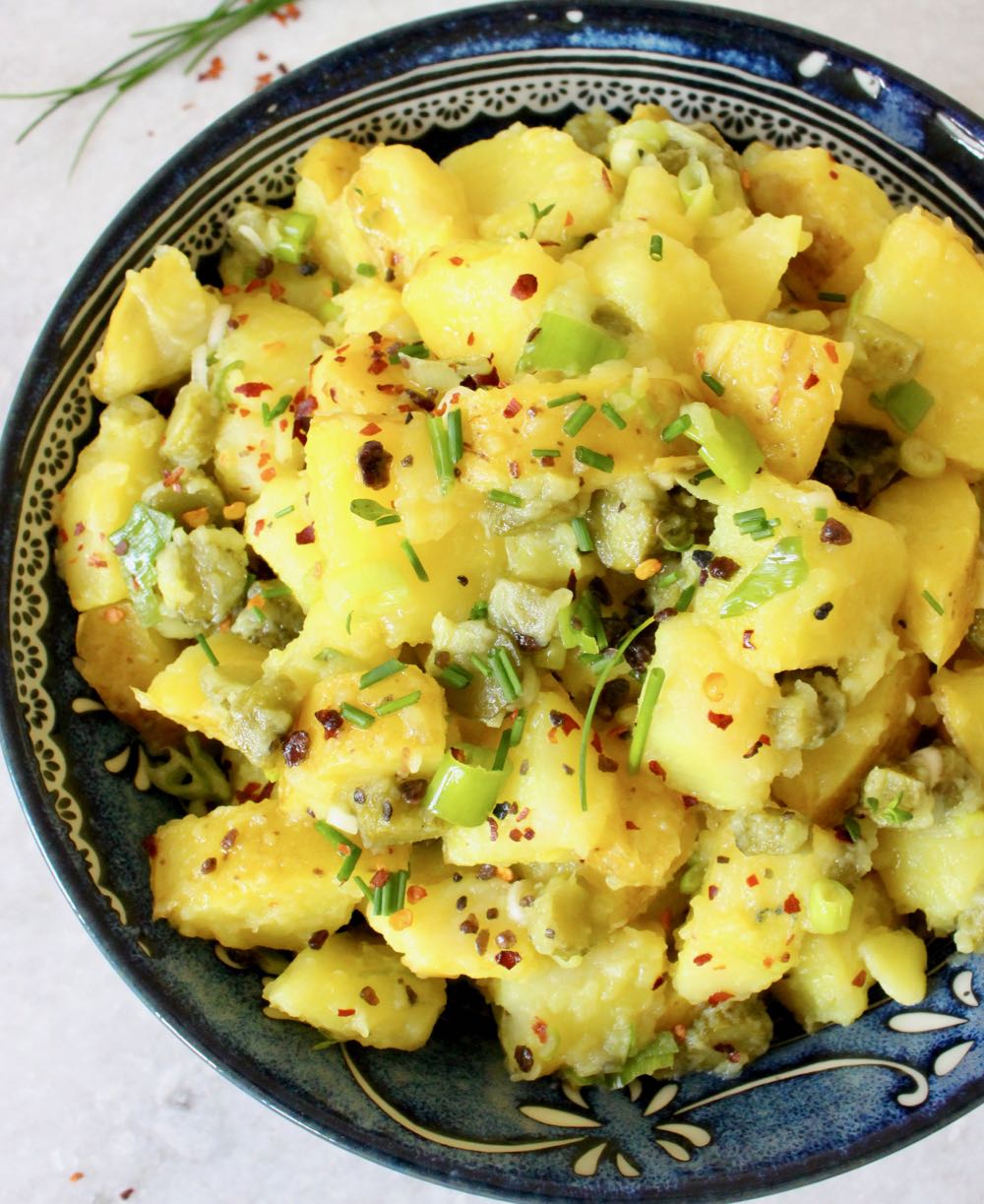 Eggless Potato Salad Recipe (Vegan)
