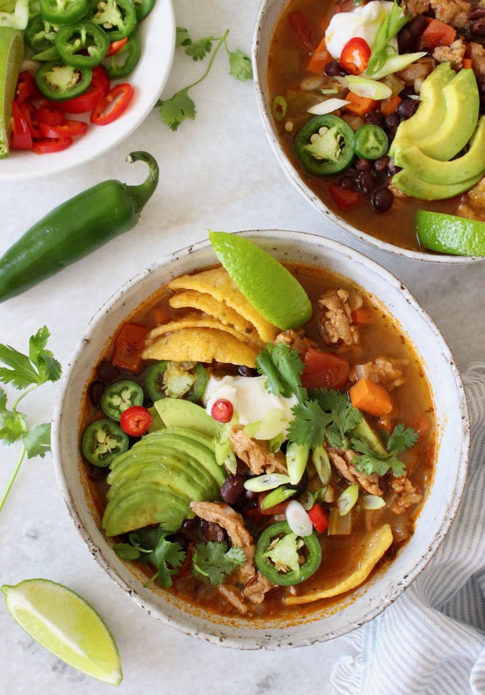 Mexican Style Tortilla Soup - WFPB