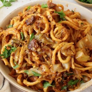 Best fried cabbage and noodles