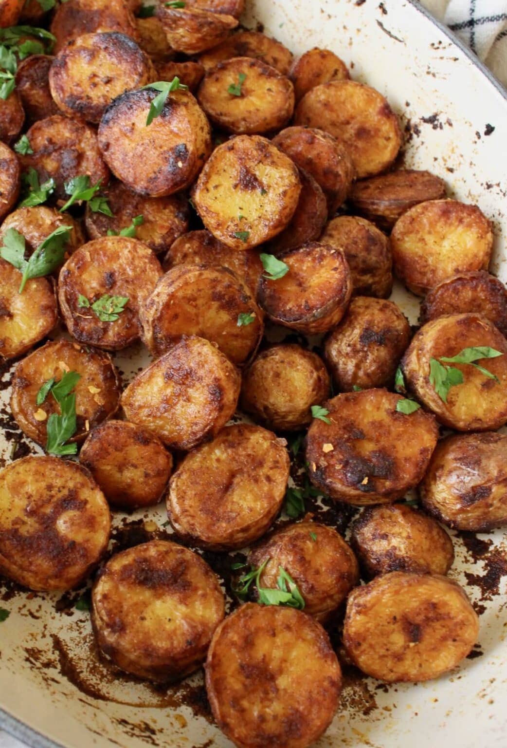 Paprika Roasted Small Potatoes Recipe • Veggie Society
